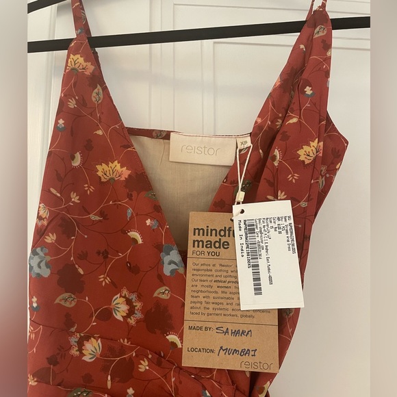 Madewell x Reistor Strappy Wrap Dress - Picture 4 of 5